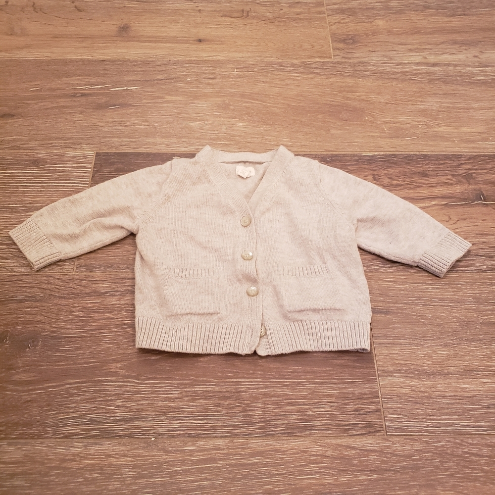 BabyGap Gray Cardigan, 0-3M